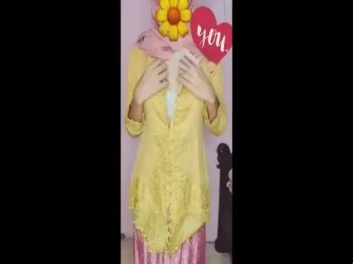 Live Jilbab Ukhti Kebaya Pink Tampil Bebas Hot